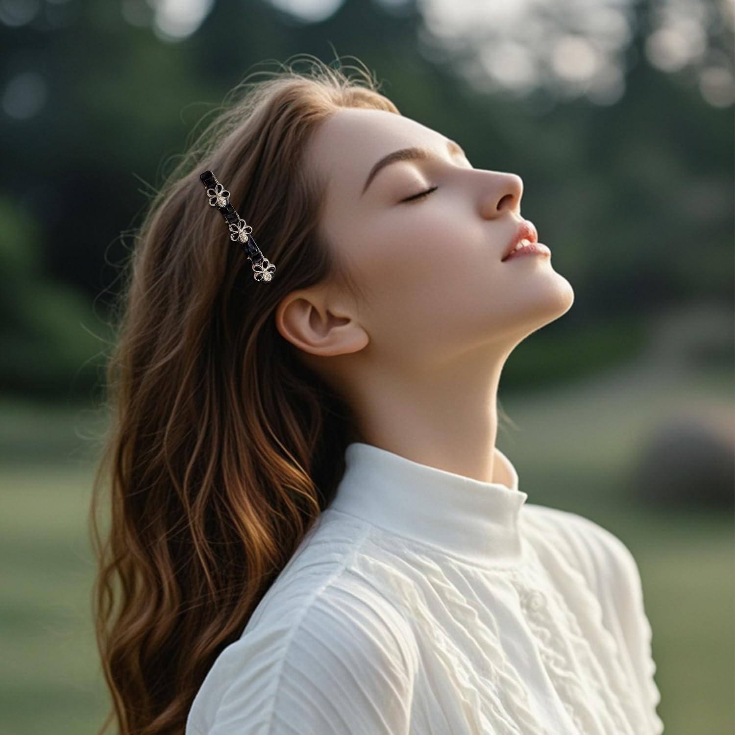 8 Metal Hair Pins, Broken Hair Clips, Fashionable Side Decoration Hairpin, Solid Hair Accessories, Daily Pendulum Collocation image number 1