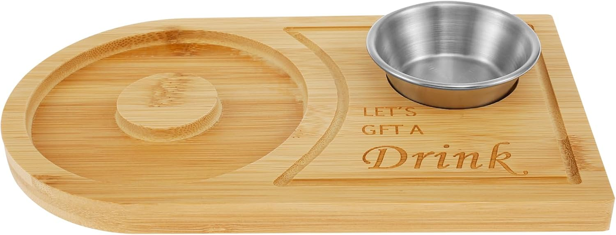 Margarita Salt Rimmer Set with Stainless Steel Bowl, Wood Glass Rimmer for Cocktails and Margarita Mixing, Bar Aaccessories for Party, Salt and Sugar Container for Bar image number 3