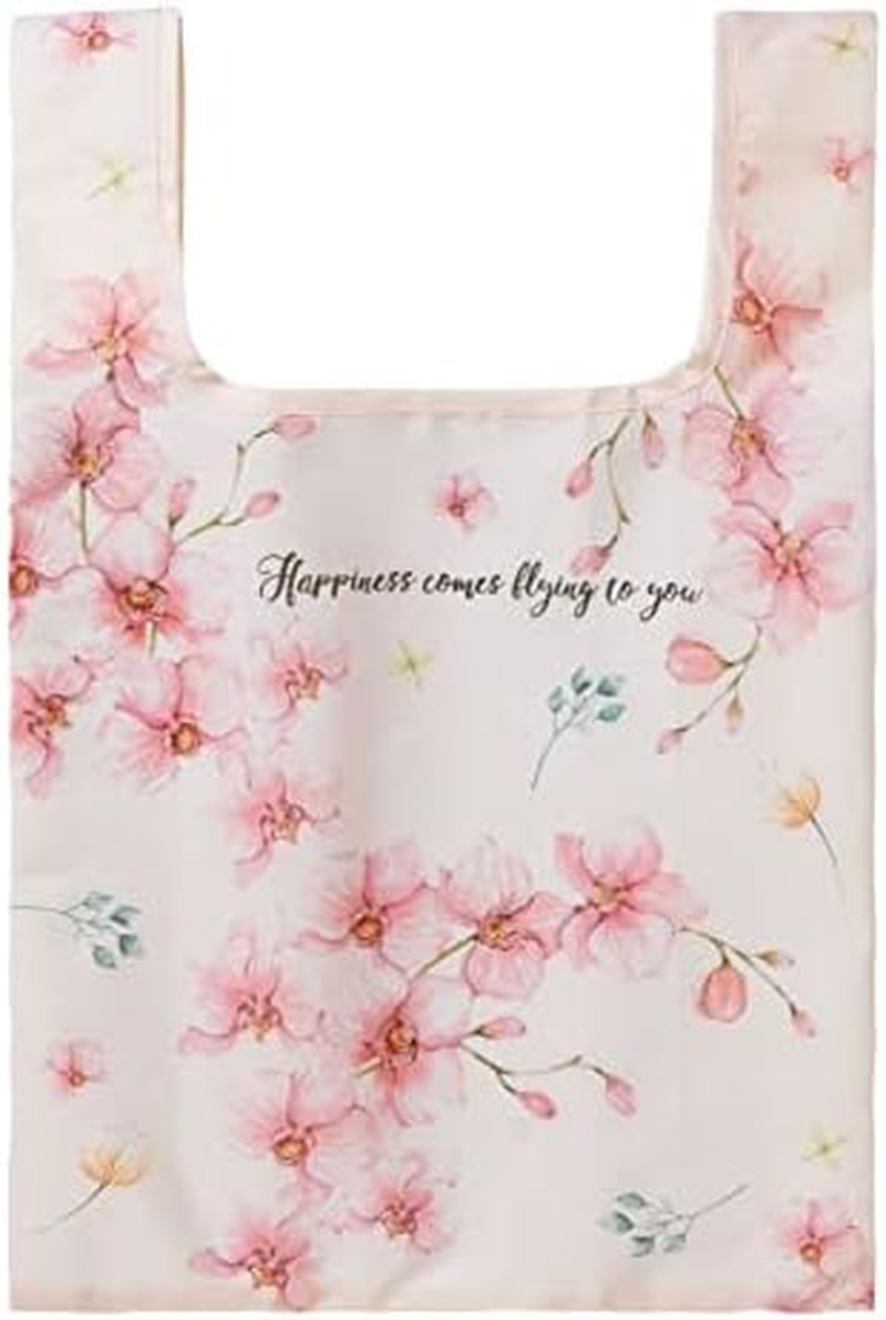 Chouchoufleur Compact Bag, Antibacterial Treatment, Antibacterial, Odor Resistant, Water Repellent, Washable, Hanging Tag Included, Floral Pattern