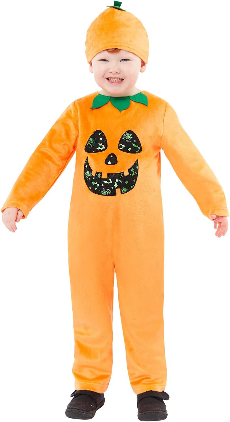 Amscan 9917962 Baby Halloween Lil Pumpkin Fancy Dress Costume, Unisex, Multi, 18-24 Months image number 1