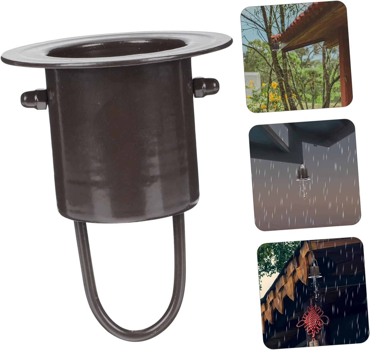 Yardenfun Rain Chain Installation Hook for Outdoor Garden Aluminum Alloy Material for Rain Chain Drain Adapter and Decorative Chimes Cups image number 5