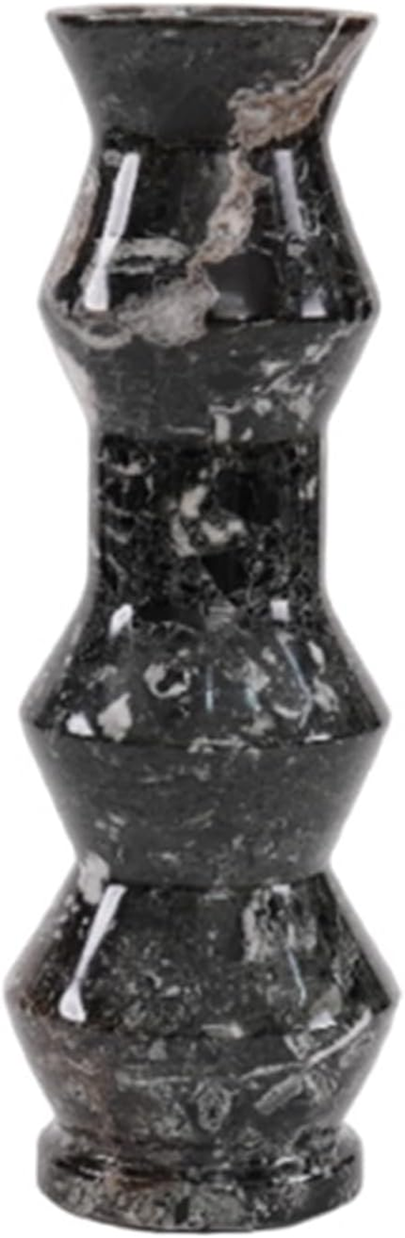 Marble Flower Vase 30 Cm White Handmade Tall Vase for Floor Pampas Grass Vase Boho Vase & Small Vase Ideal Flower Vase for Bouqet & Bedroom D&eacute;cor