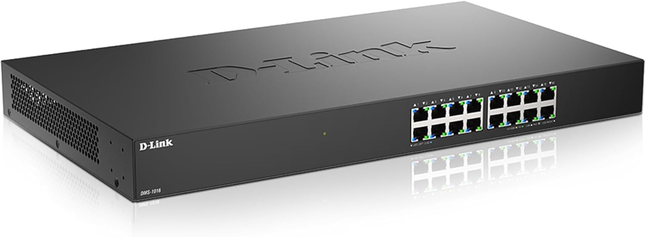 D-Link DMS-1016 16-Port Multi-Gigabit Ethernet Switch &ndash; 2.5Gbps per Port, 80Gbps Capacity &ndash; Plug & Play, Fanless, Metal Housing, IGMP Snooping, Qos &ndash; Ideal for Wi-Fi 6, NAS & Gaming image number 3