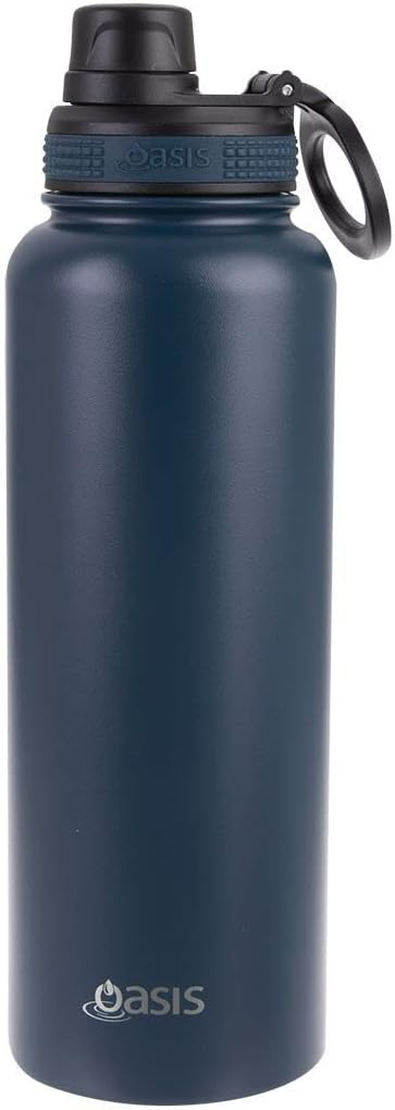 OASIS STAINLESS STEEL CHALLENGER SPORTS BOTTLE with SCREW CAP 1.1L - NAVY image number 1