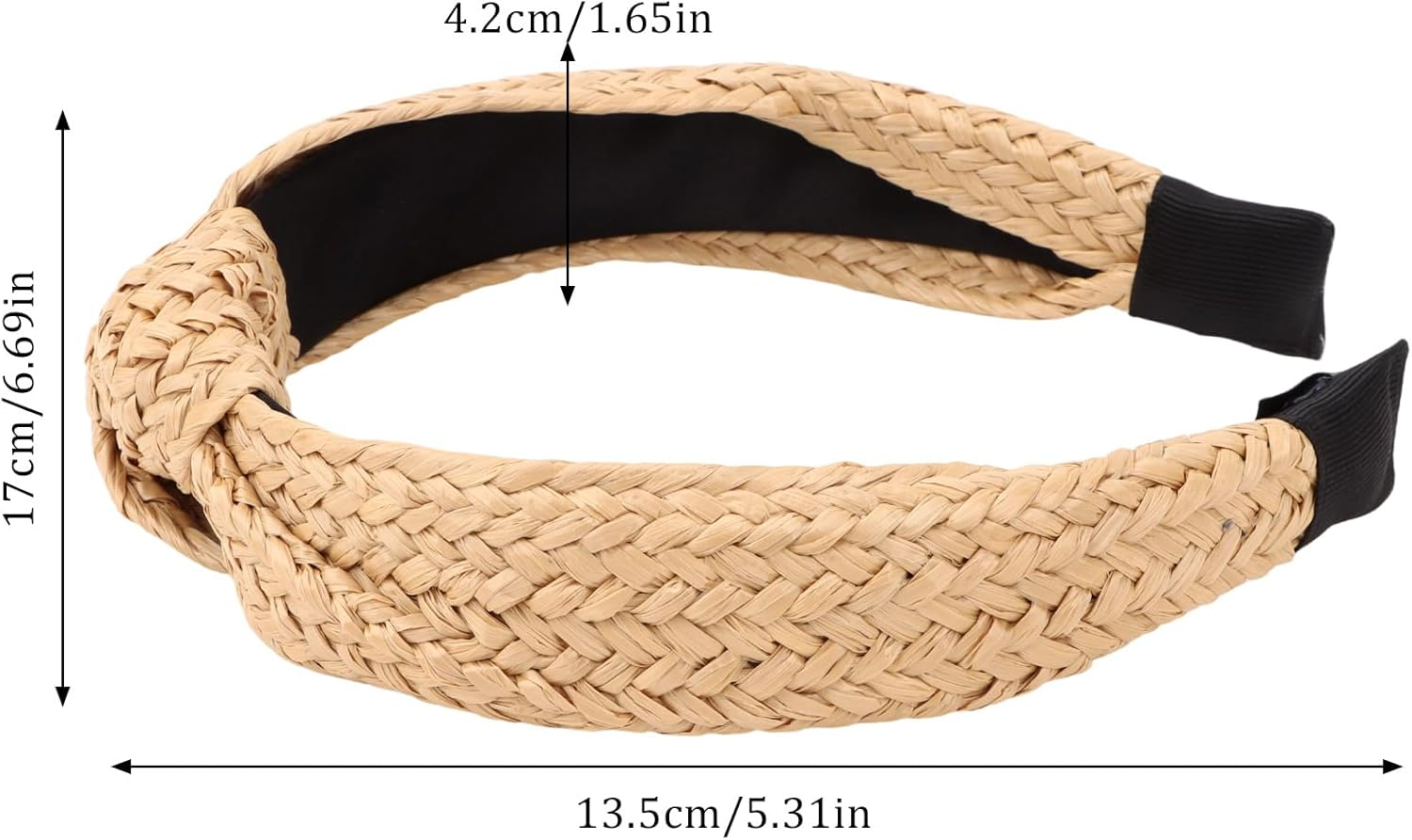 Srotmirw Women'S Summer Headband, Pack of 3, Braided Headband in Brown Series or Black Stripes for Women and Girls image number 2