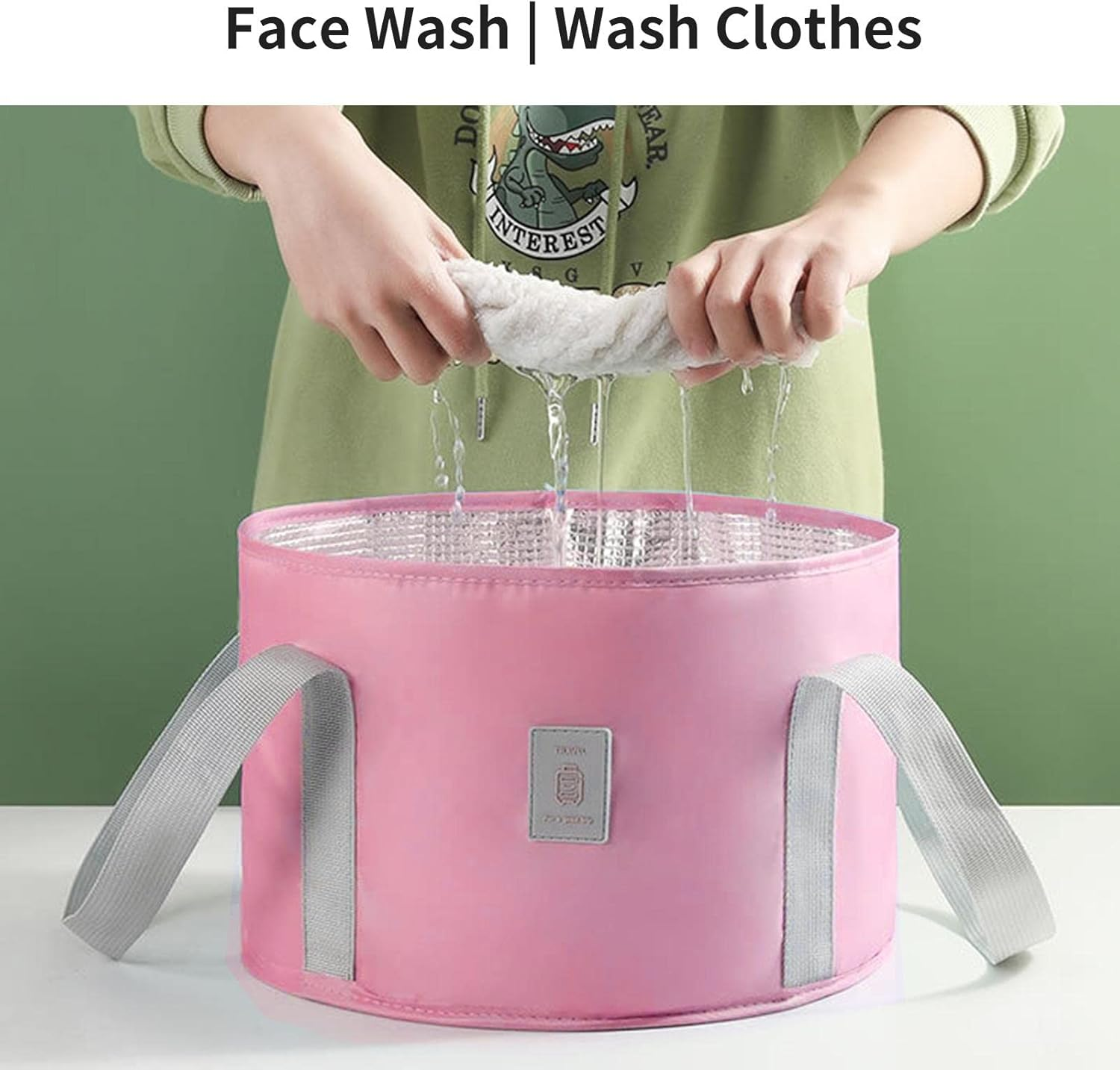 Insulation Foot Soaking Bag,Portable Travel Foot Bath Tub Foot Soaking Bath Basin - Pedicure SPA Washing Container Bag Foot Soaking Basin Home Travel Outdoor Camping image number 6