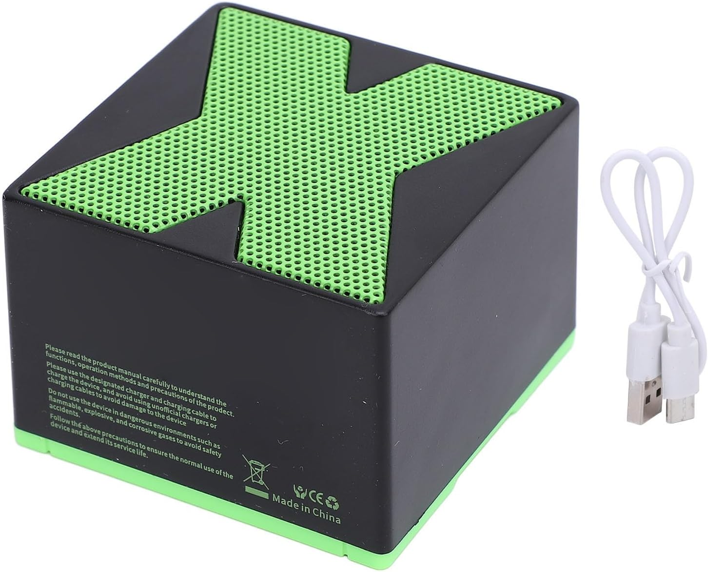 Generic Mini Speaker, Compact Metal ABS Small Speaker for Outdoor (Black) - Purple image number 6