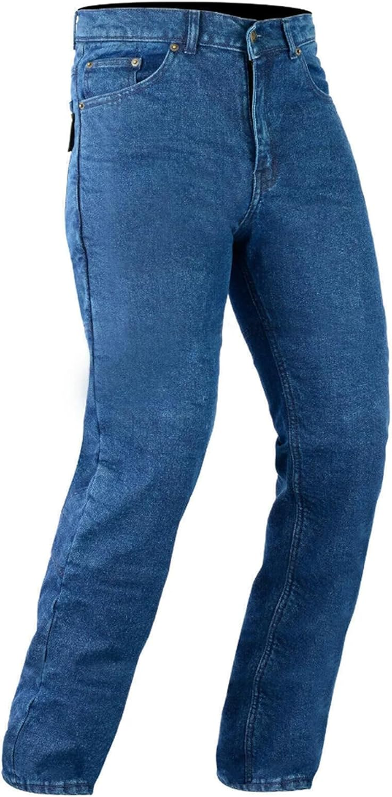 Bikers Gear Australia Classic Cut Kevlar Lined Protective Motorcycle Trouser Kevlar Jeans with Removable CE1621-1 Armour