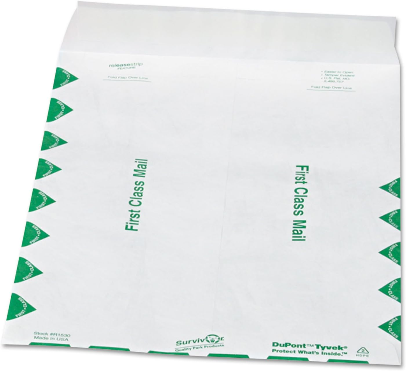 Quality Park Survivor R1330 Tyvek USPS First Class Mailer, #55, 6 X 9, White (Box of 100) image number 6