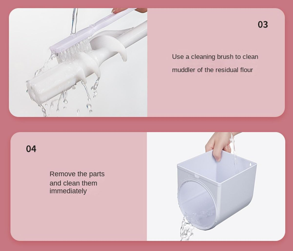 Noodle Maker, Multifunctional Noodle Press, 500G Capacity, with 7 Noodle Molds, 3 Minutes Quick Baking, Hidden Storage Drawer, Vertical Design, Kitchen Gadget for Non-Stick Noodles image number 4