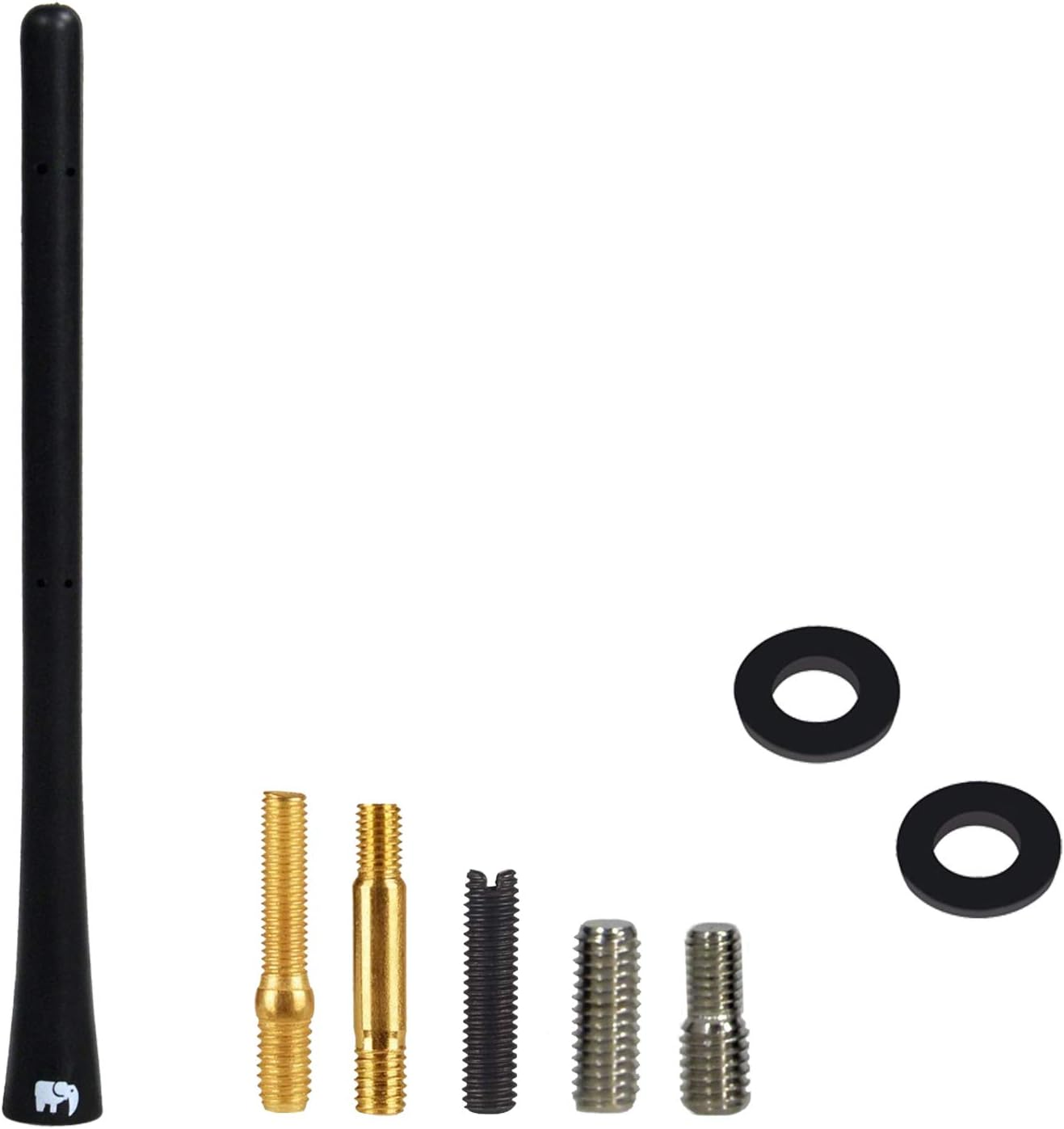 ONE250 7" Inch Flexible Rubber Copper Core Antenna for Suzuki - Grand Vitara (2001-2020), Swift (2002-2020), SX4 (2002-2018), Liana (2002-2019) - Designed for Optimized FM/AM Reception