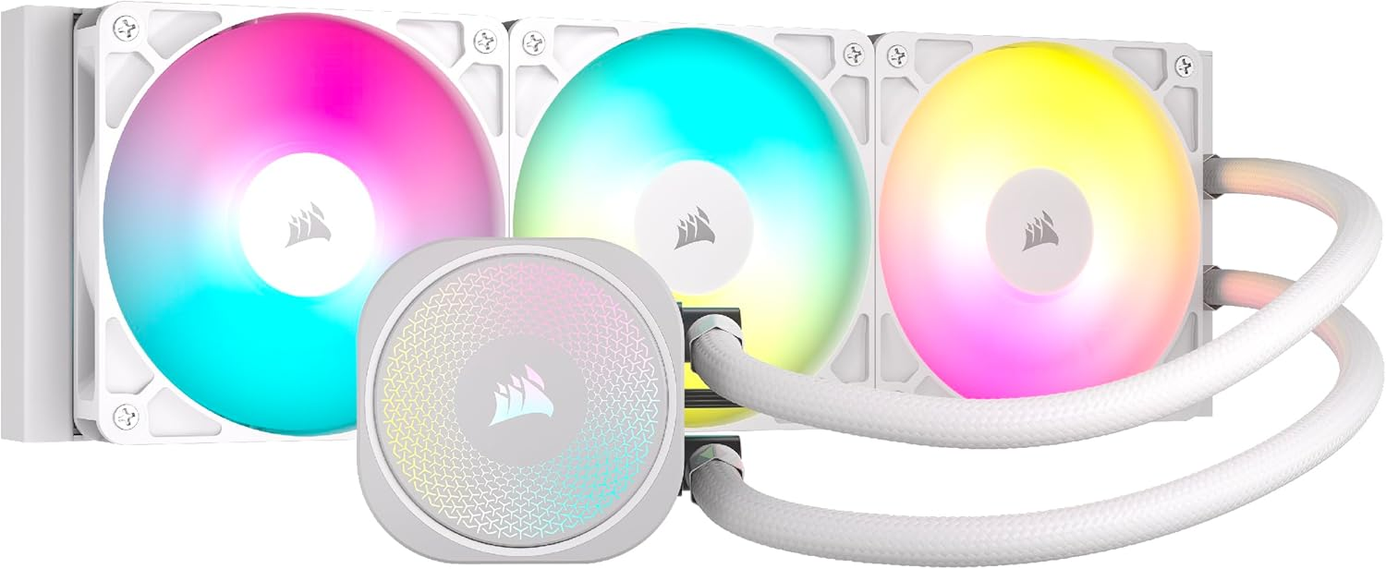 CORSAIR Nautilus 360 RS ARGB Liquid CPU Cooler &ndash; 360Mm AIO &ndash; Low-Noise &ndash; Direct Motherboard Connection &ndash; Daisy-Chain &ndash; Intel LGA 1851/1700, AMD AM5/AM4 &ndash; 3X RS120 ARGB Fans Included &ndash; Black