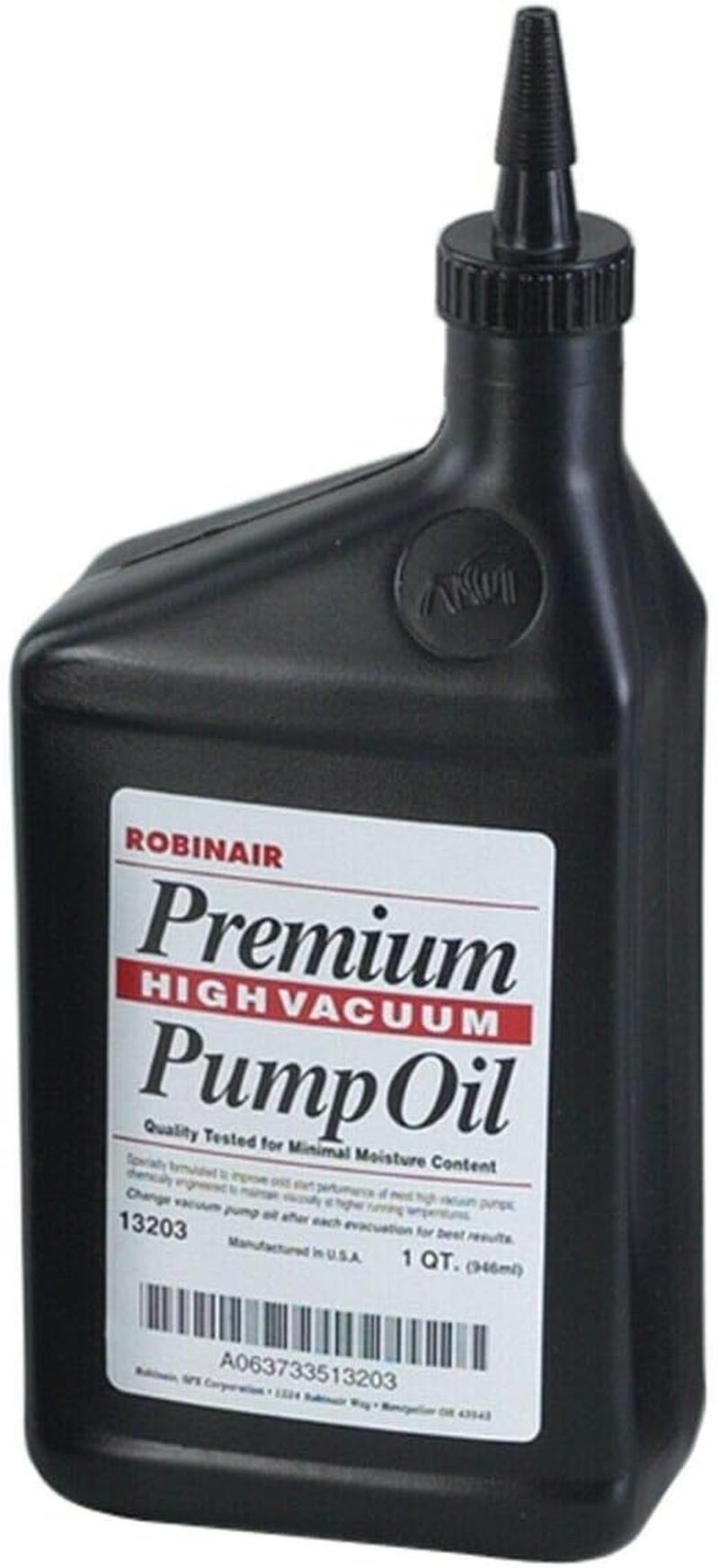 Robinair 13203.0 Premium High Vacuum Pump Oil - 1 Quart image number 1