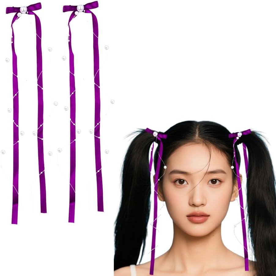 Small Hair Bow Clip Accessories Set for Women Girls Mini Hair Barrettes for Fine Hair Flower Girl Hair Bow Clip Halloween Hair Clips Tiny White Christmas Hair Ribbon Bow Hair Clips for Girls Party