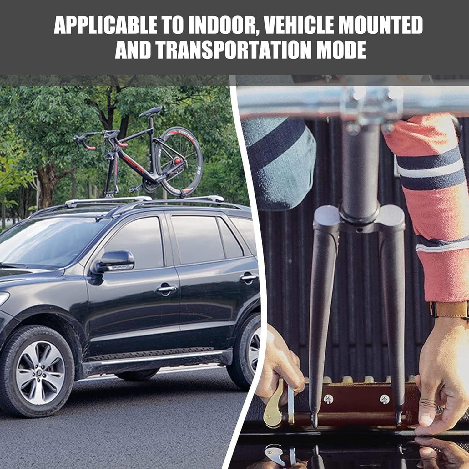 Universal Bicycle Fork Mount,Quick Release Fork Mount,Securely Holds MTB & Road Bikes on Truck Bed, Trailer, or Van image number 6