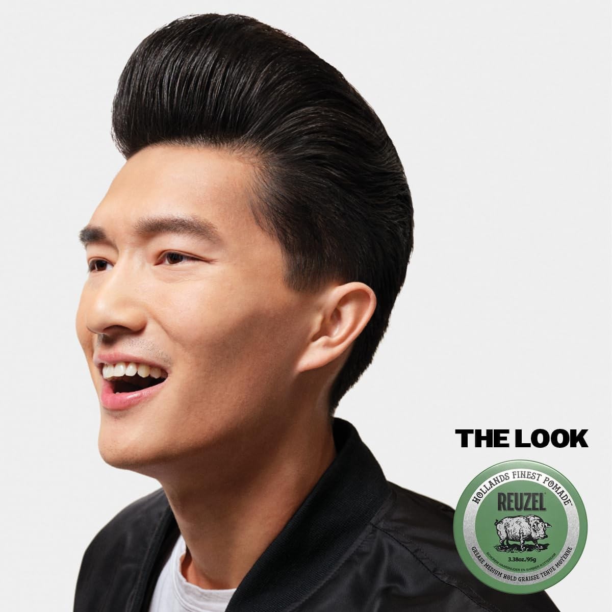Reuzel Green Grease Oil Based Pomade, Medium Hold Medium Shine Oil Pomade for Men for a Flexible Hold 3.38Oz/95G image number 1