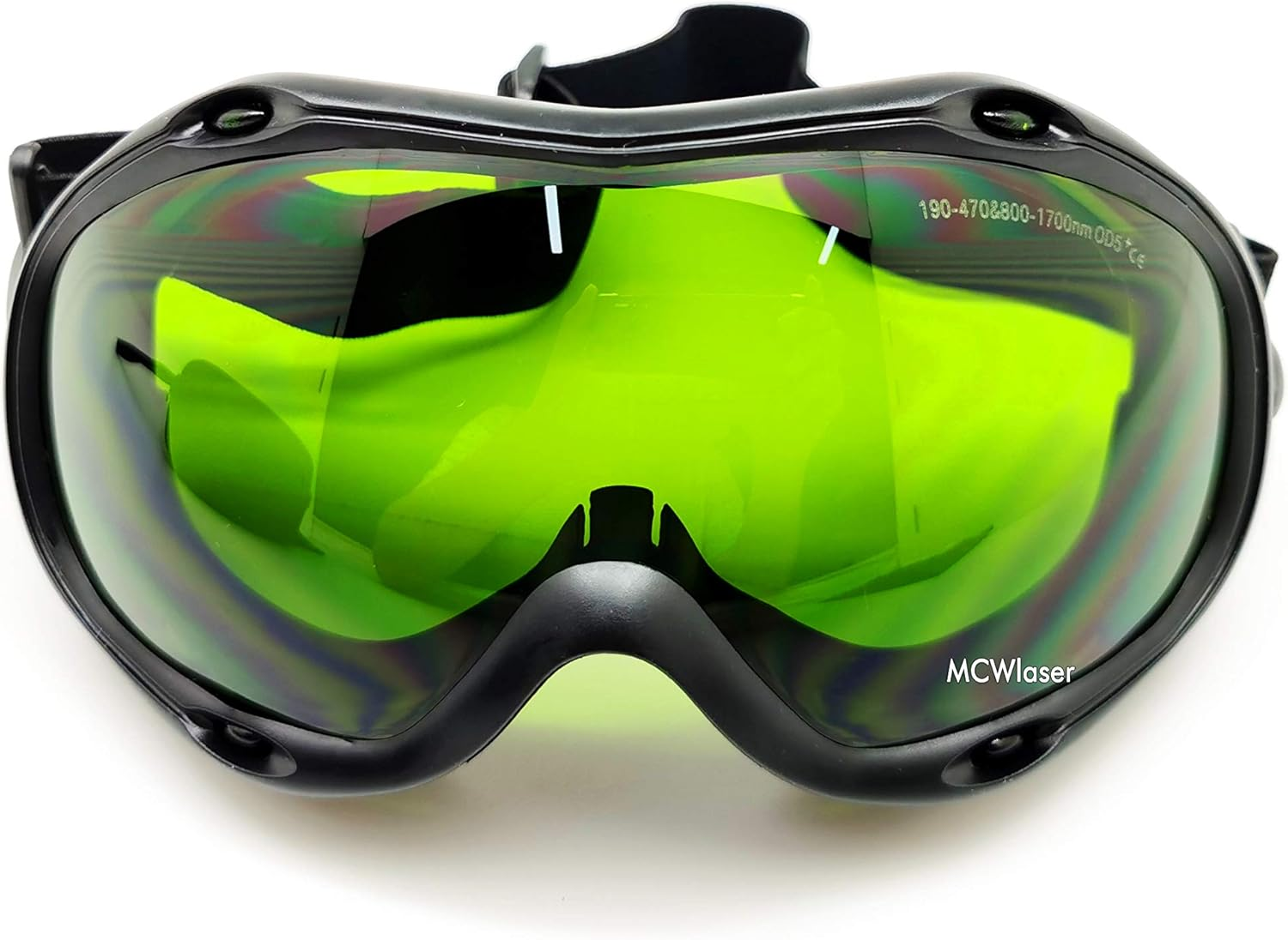 Mcwlaser Laser Safty Protective Goggles Glasses 190-470 & 800-1700Nm Typical for 355Nm 405Nm 445Nm 808Nm 810Nm 980Nm 1064Nm 1470Nm 1550Nm Absorption Type EP-8 Style 10 image number 4