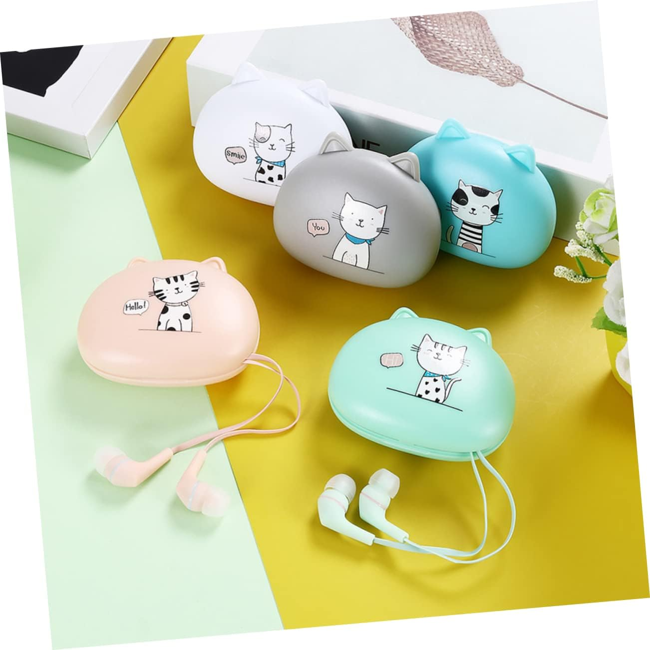 PERSELOSO Wired In-Ear Earphones with Microphone for Phones, Compatible Headset with Volume Control, Portable Inner Ear Wired Earbuds for Calls and Music Listening image number 4