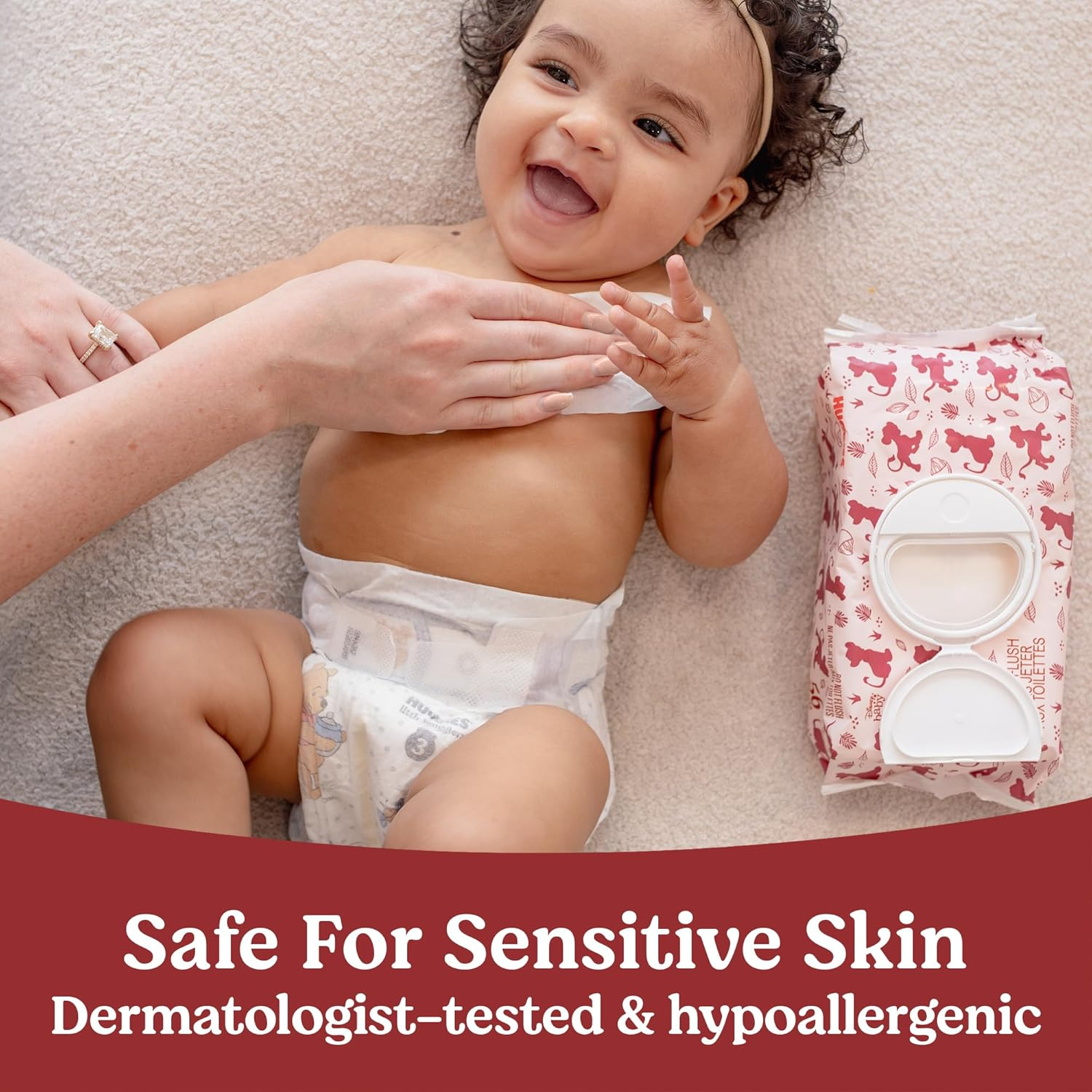 Huggies Scented Baby Wipes, Nourish Baby Diaper Wipes, 10 Push Button Packs (560 Wipes Total) image number 1