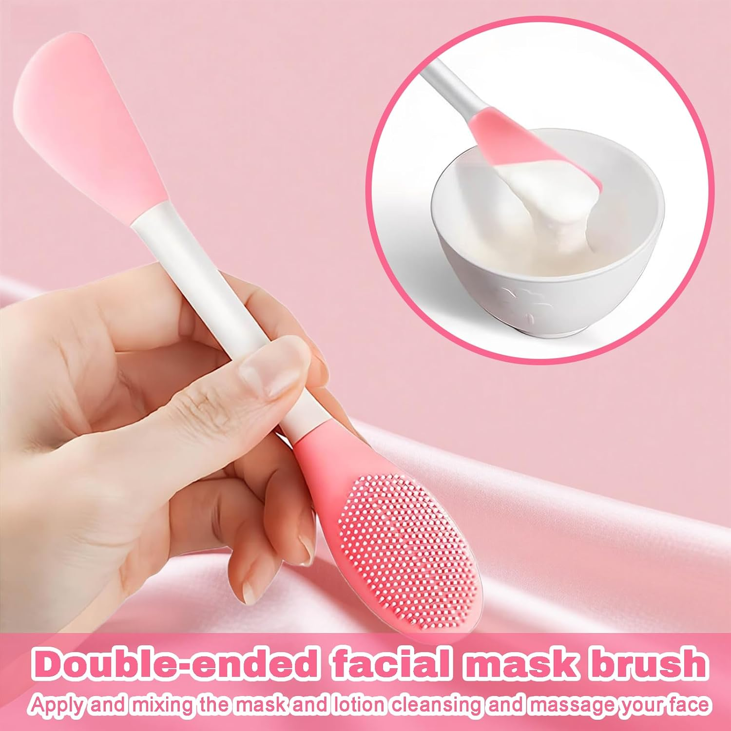 Hrenvaxil 3PCS Silicone Face Scrubber & Pore Cleansing Brush Set - Multifunctional for Gentle Face Pore Scrubber image number 3