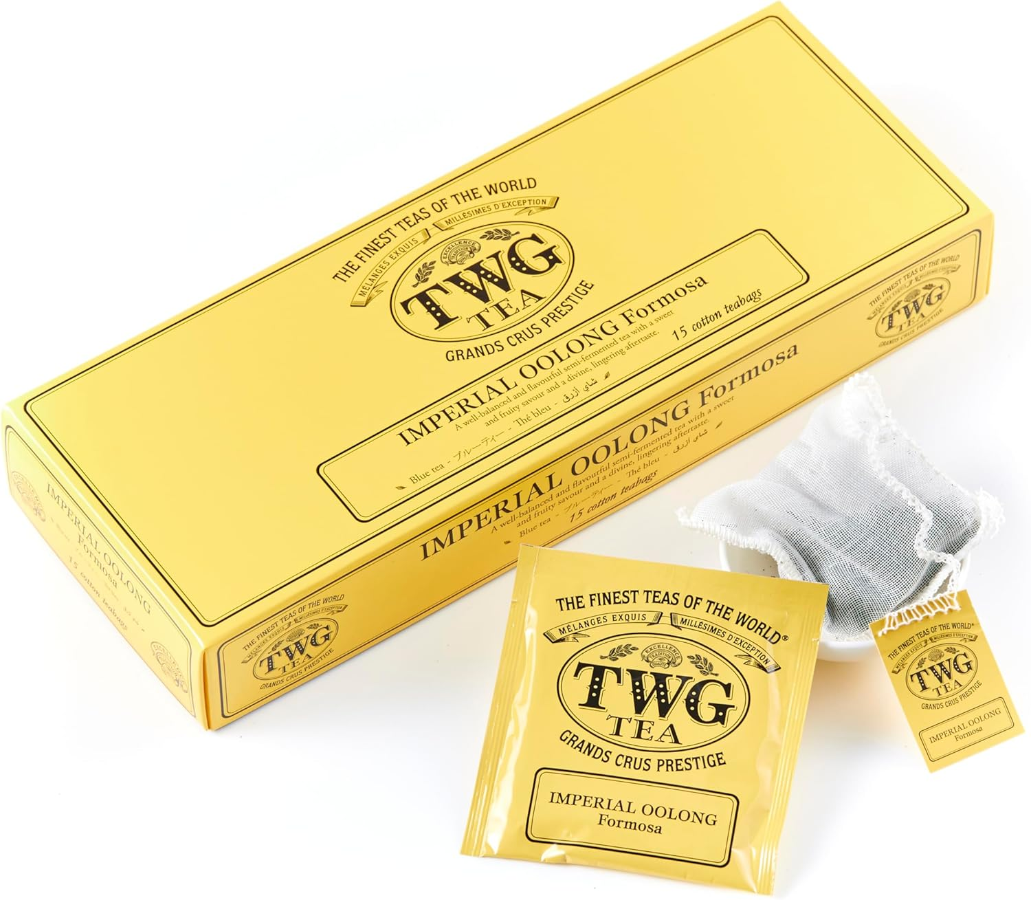 TWG Tea | Imperial Oolong | Oolong Tea | Sweet & Fruity Savour | 15 Hand Sewn Cotton Tea Bags | Gift Set image number 4