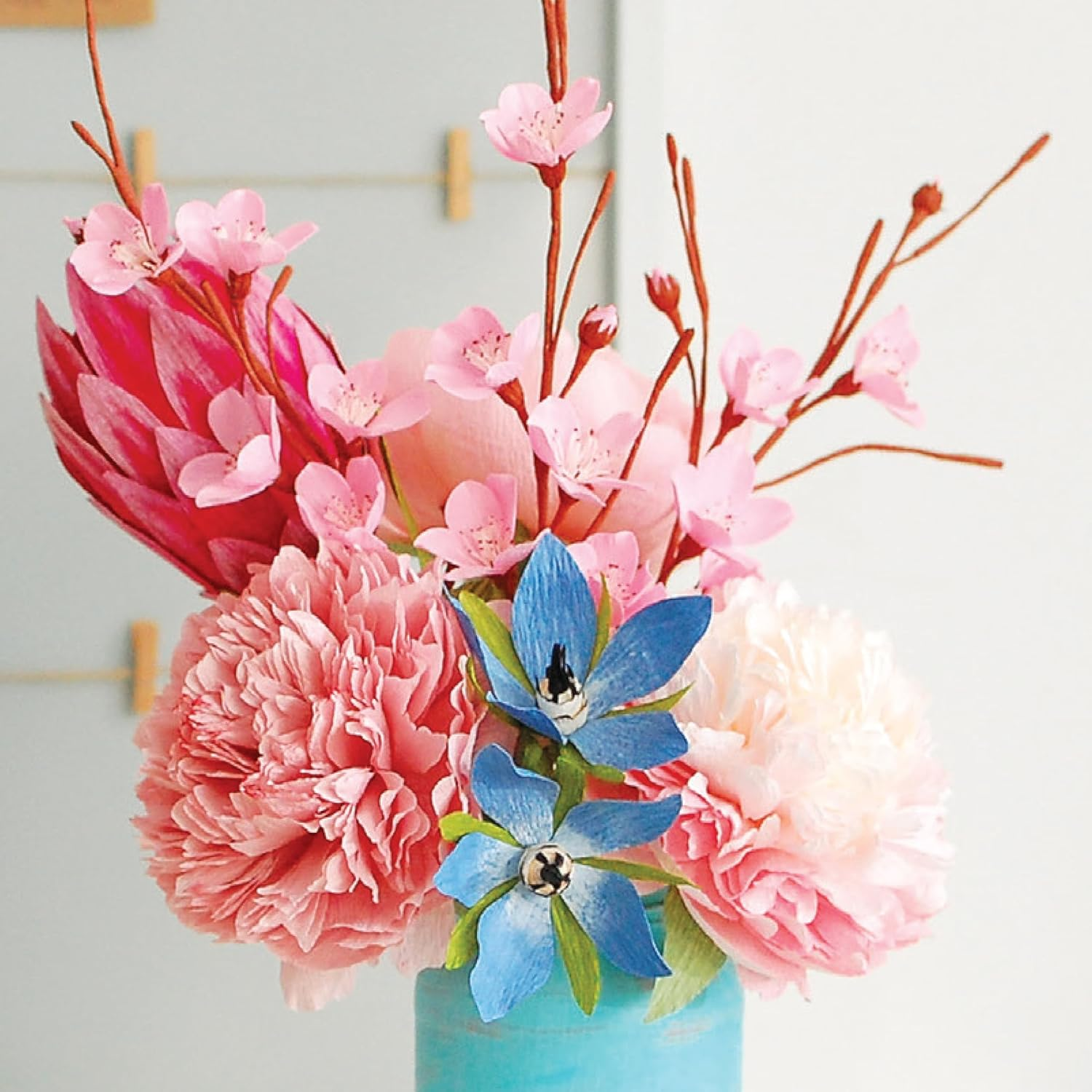 Craft Maker Paper Craft Flower Kit - DIY Flower Crafting for Adults - Paper and Tools Included - Easy-To-Follow Projects - Creative Arts and Crafts image number 2