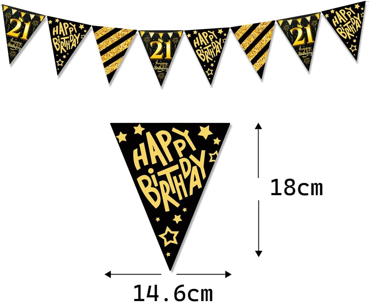 Buziba Happy 80Th Birthday Banner Black Gold Birthday Decorations Backdrop 80 Years Birthday Balloons Party Supplies Photography Background for Men Women (80Th)