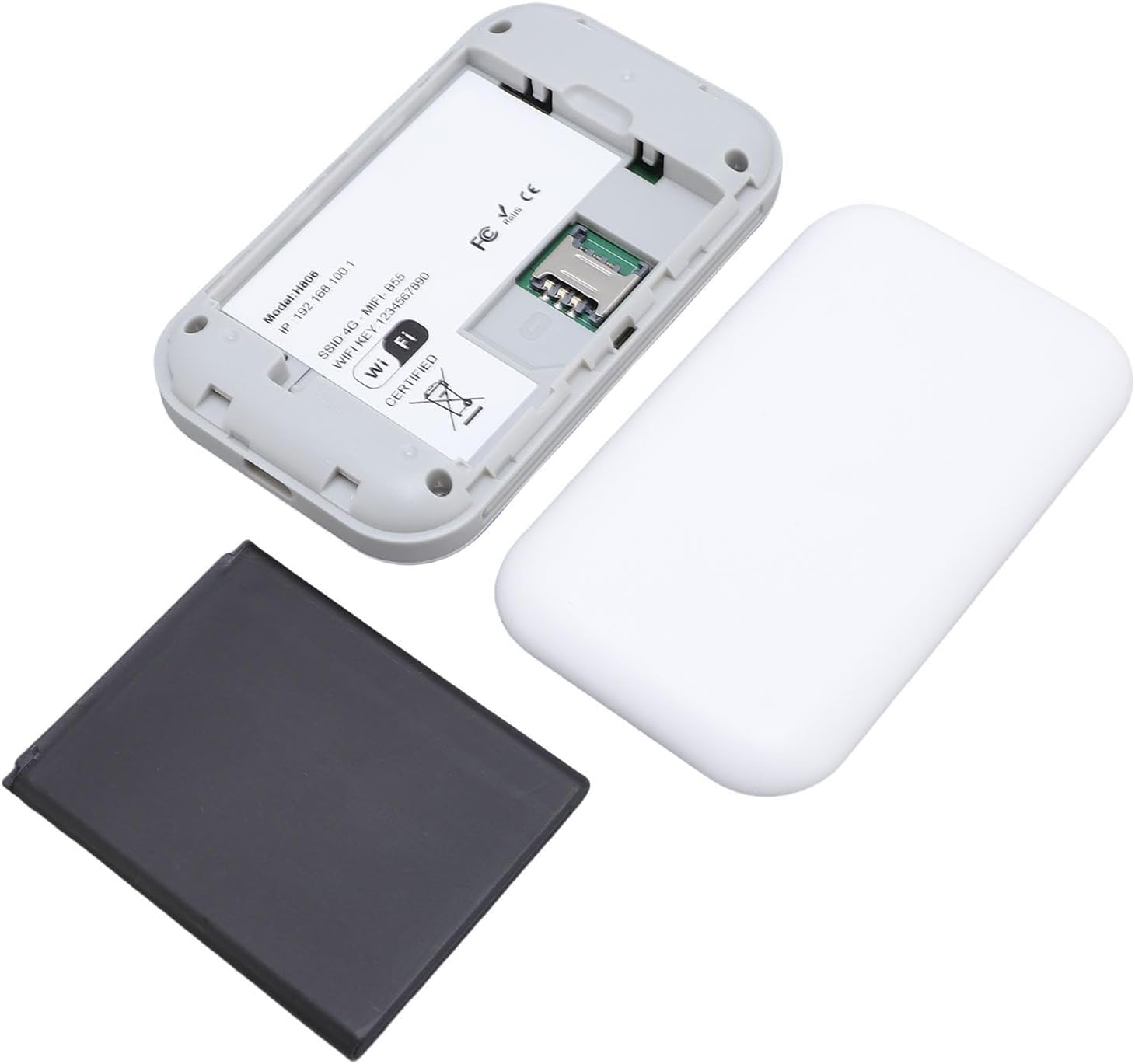 Portable 4G 5G Wifi Hotspot with SIM Slot - 300Mbps LTE Router for Travel Campervan Motorhome, Supports 10 Devices, Built-In 2100Mah Battery image number 5