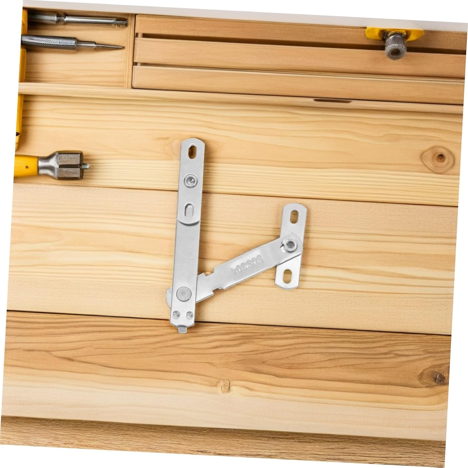 Toddmomy 4 Sets Stainless Steel Window Limiter for Casement and Sliding Windows Safety Opening Restrictor Lock Security Stopper for Home Ventilation Control Silver image number 3