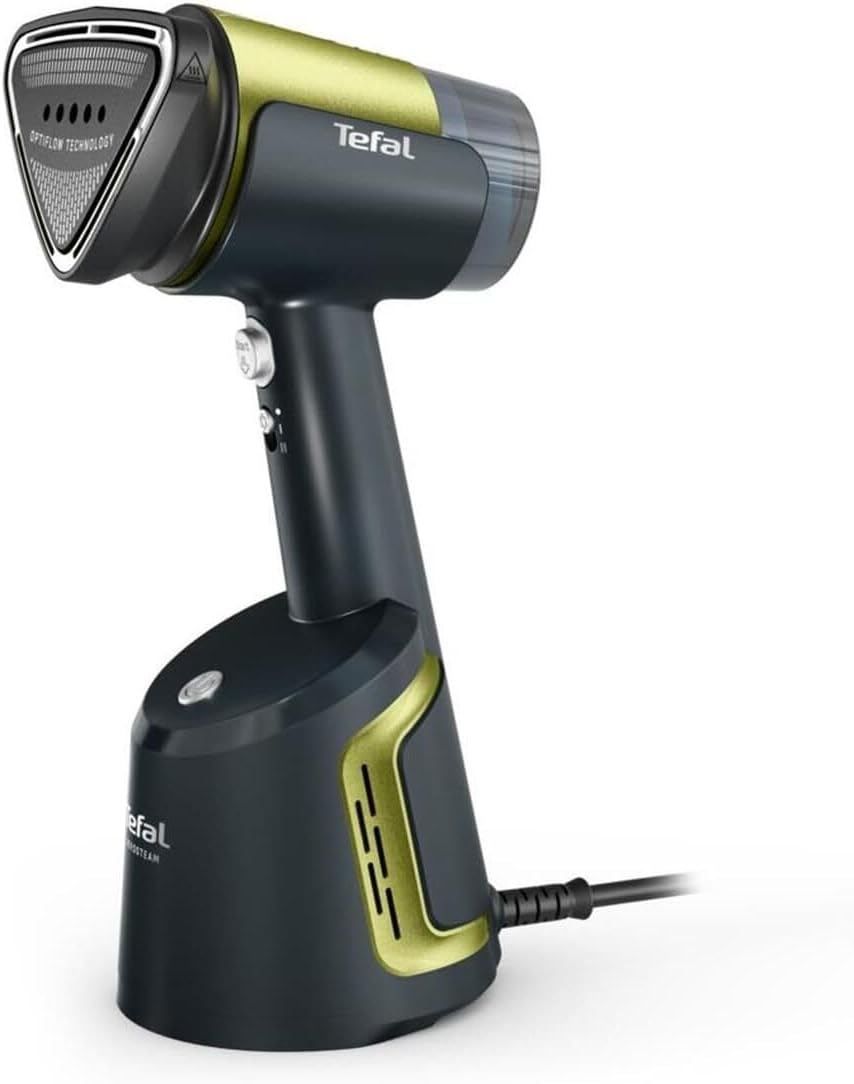 Tefal Aero Steam DT9810F0 Ceramic Soleplate Steam Straightener, 20 G/Min Steam Performance, 100 Ml Removable Water Tank, Noise Level of 84 Db(A), 3 Modes, 1400 Watt, Blue/Green