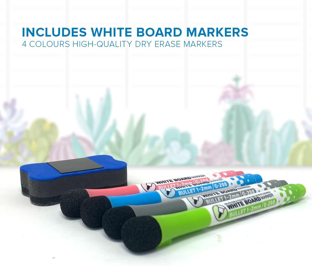 Joejis Weekly Whiteboard Planner Family Weekly Planner & Meal Planner Board Magnetic Fridge Calendar&hellip; image number 2