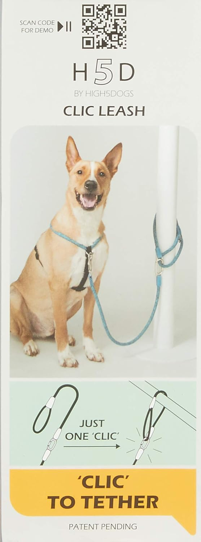 High Five Dogs (High 5 Dogs) Carabiner with Multi-Function Lead [CLIC Leash (Click Read)] Orange 140Cm &times; 13Mm image number 2