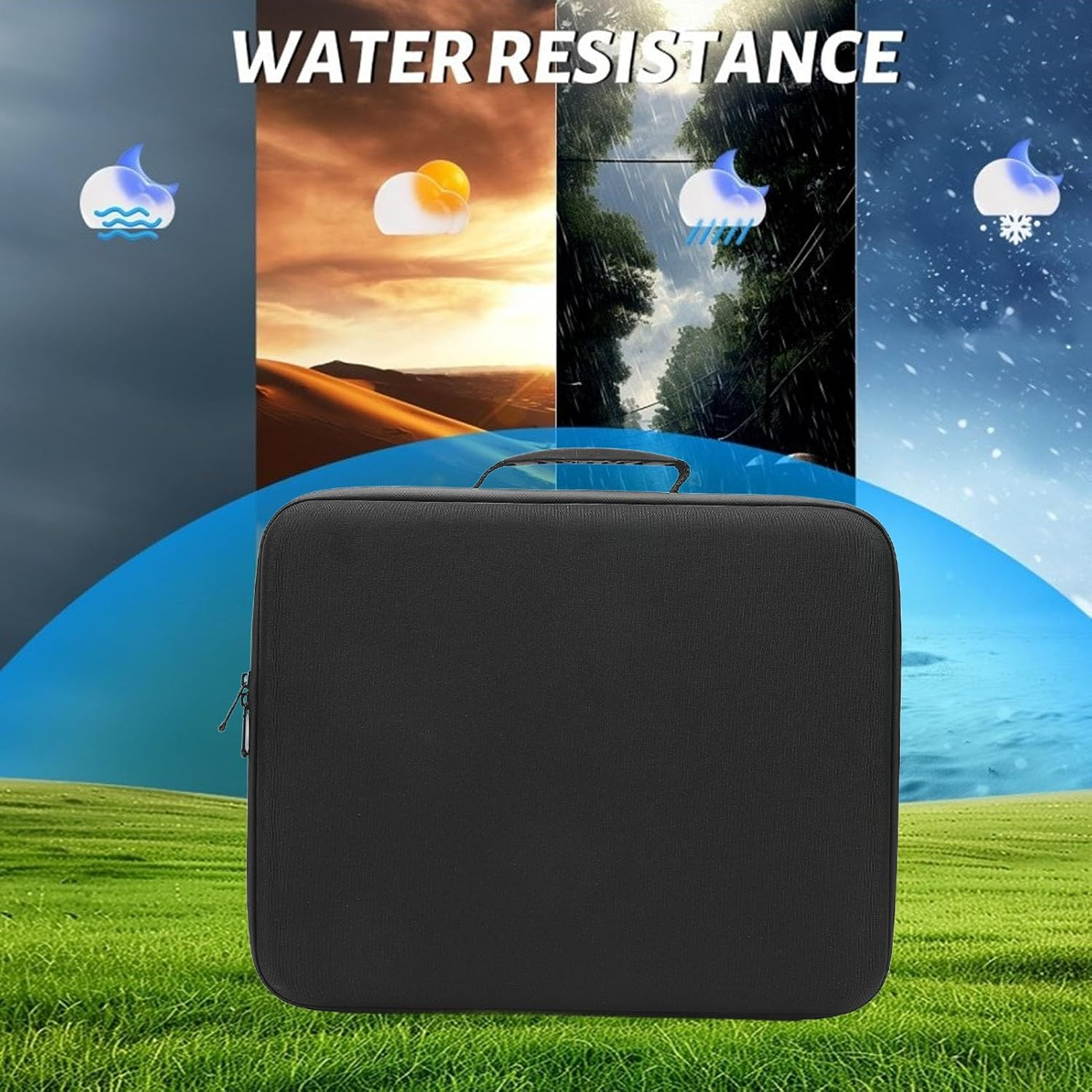 Mini Case, Travel Case for Mini, Sturdy Briefcase for Mini Starlink, Mini Travel Bag with 2 Layer Foam Organization for Mini and Accessories image number 2