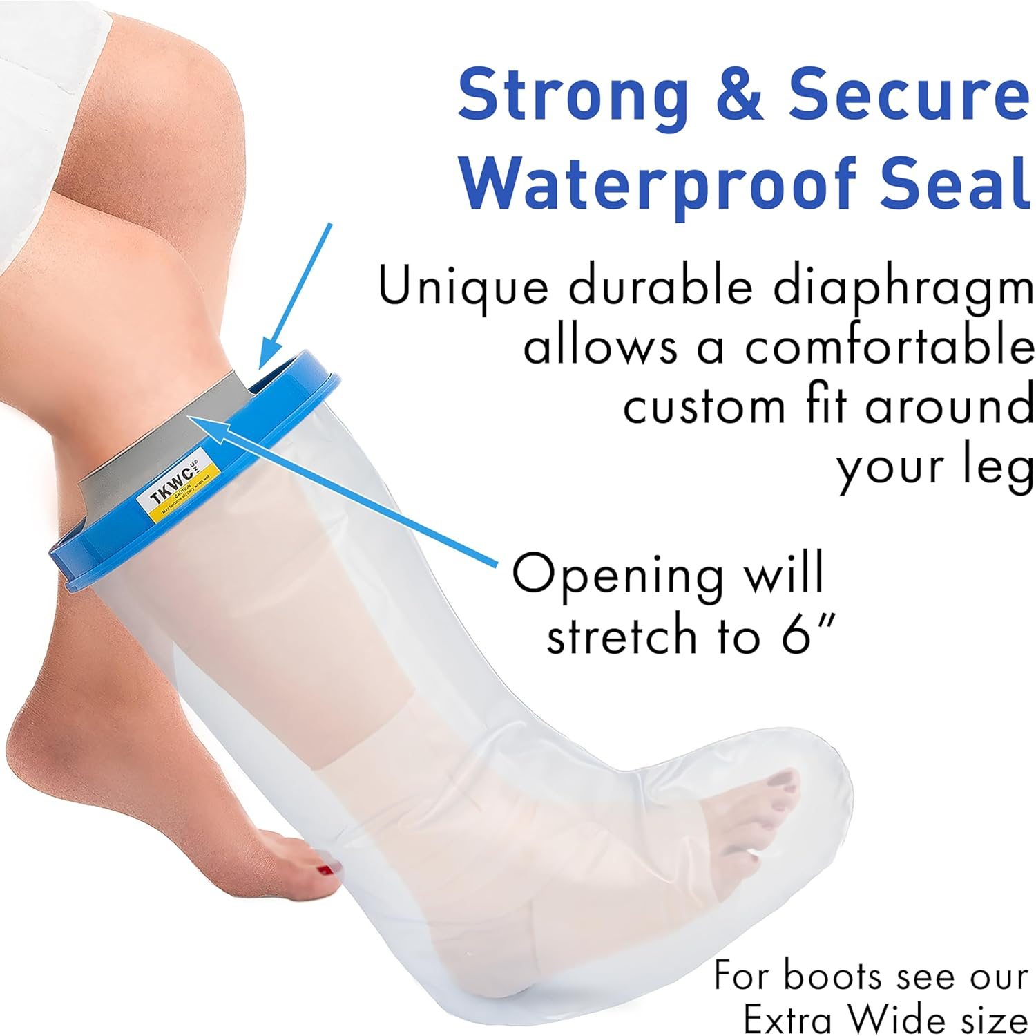 TKWC Inc - Water Proof Cast Cover for Shower - 5738 - Watertight Protector image number 4