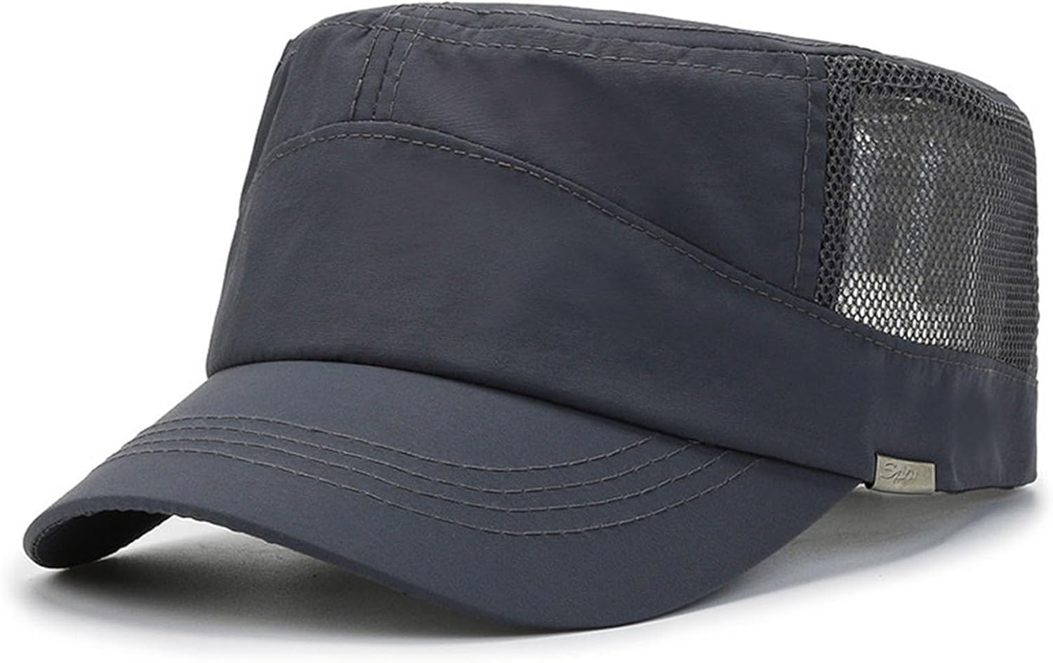 RVOKYE Army Cap for Men, Adjustable Military Style Hat Featuring Mesh Side Panels, Breathable Outdoor Sun Cap with UPF 50+ Sun Protection for Hiking, Camping and Daily Wear