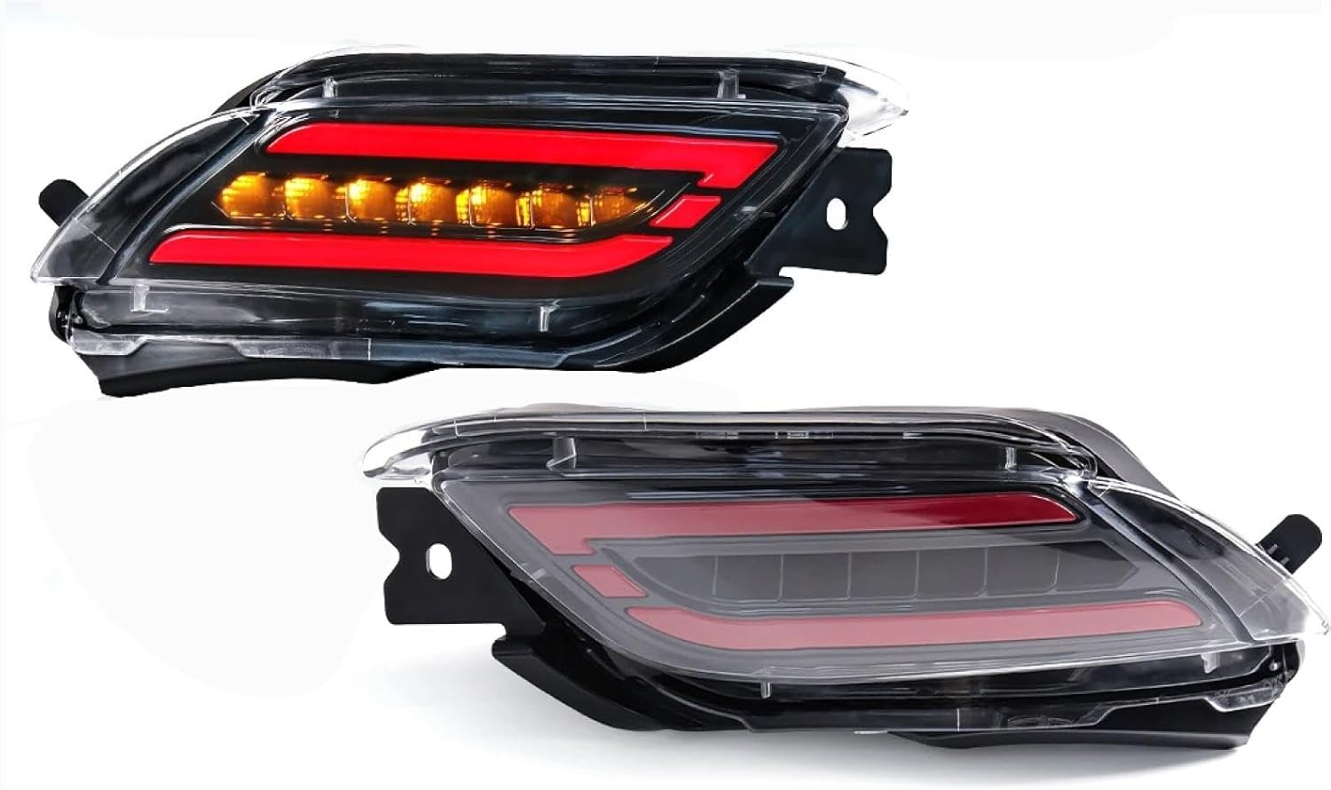 Car Fog Lights LED Rear Bumper Reflector Light for Vios 2008 2009 2010 2011 2012 2013 Start-Up Animation Lamps 12V image number 6