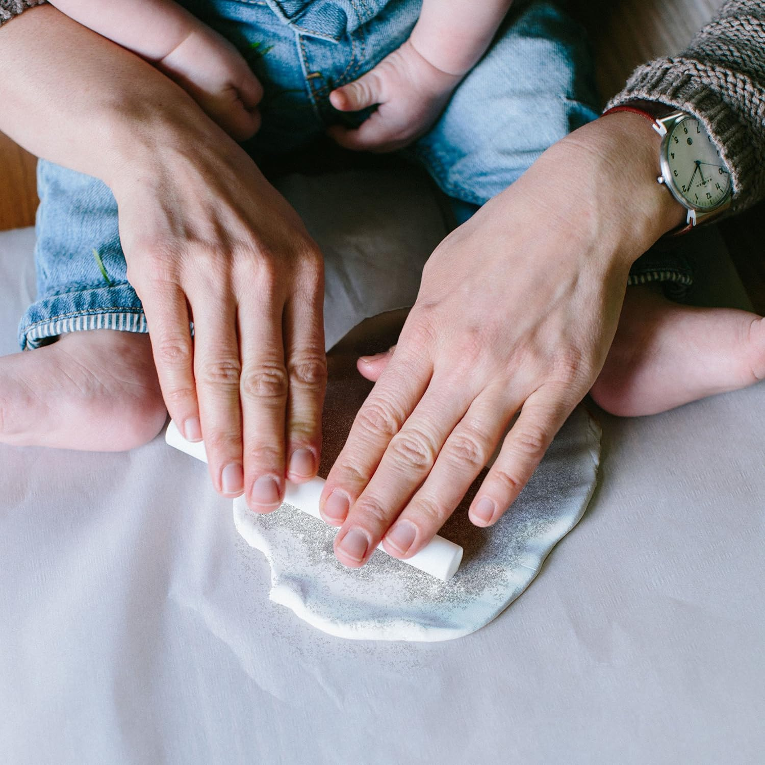 Pearhead Babyprints Handprint or Footprint Holiday Glitter Ornament image number 2