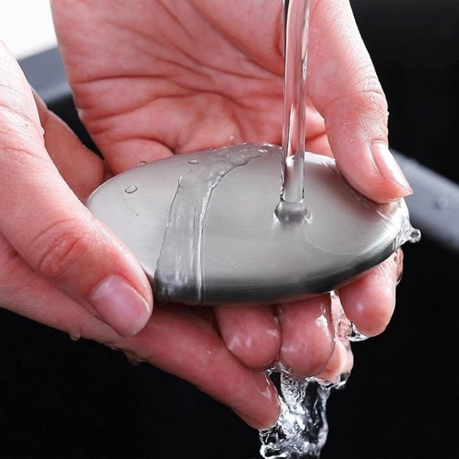 Tuperoymse Stainless Steel Soap， Odor Remover Hand Bar Kitchen Eliminating Smells Onion, Garlic, Fish, and Other Strong Scents 2 Pack image number 1