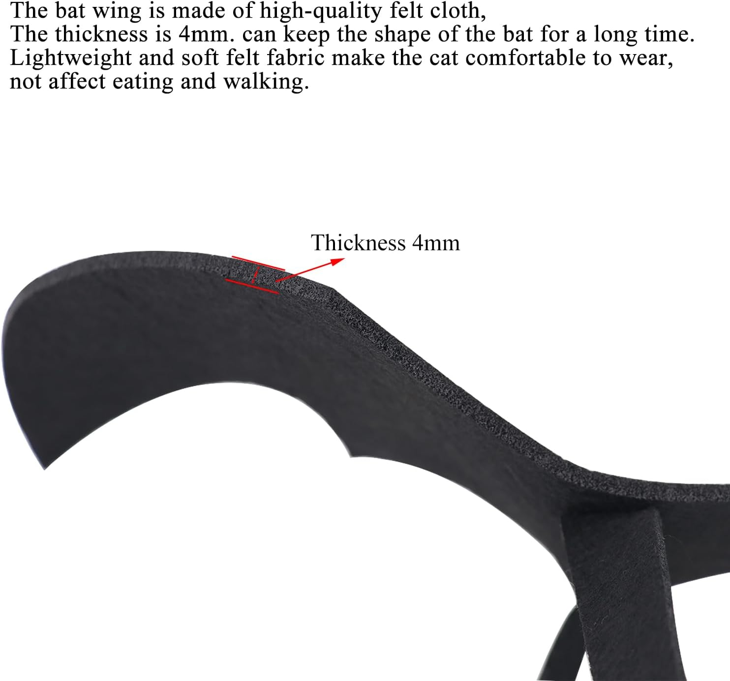 QIYADIN Pet Cat Bat Wings for Halloween Party Decoration, Dog Cosplay Bat Costume,Puppy and Cat Dress up Accessories (Red Ghost, Small)