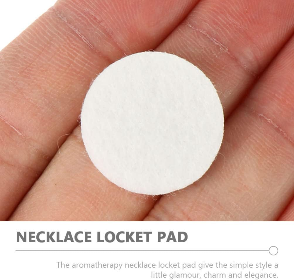 Ciieeo 100Pcs Cotton Sheet Bohemian Flower Decals Aroma Diffuser Auto Car Accessories Perfume Diffuser Pads Diffusers Difusor Diffuser for Car Child Essential Oil White Necklace image number 2