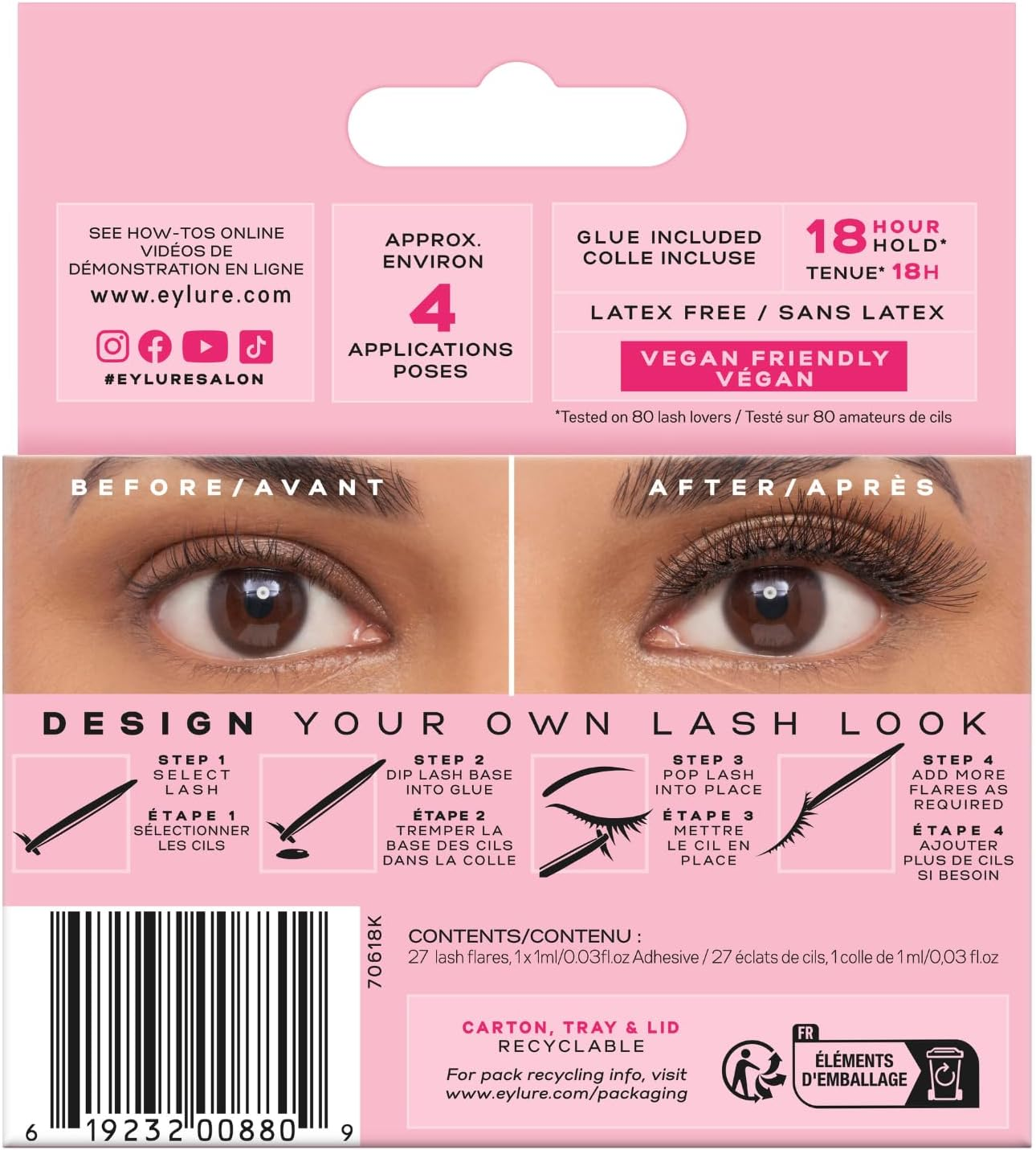 Eylure Individual Cluster Trios (Pack of 2) image number 6