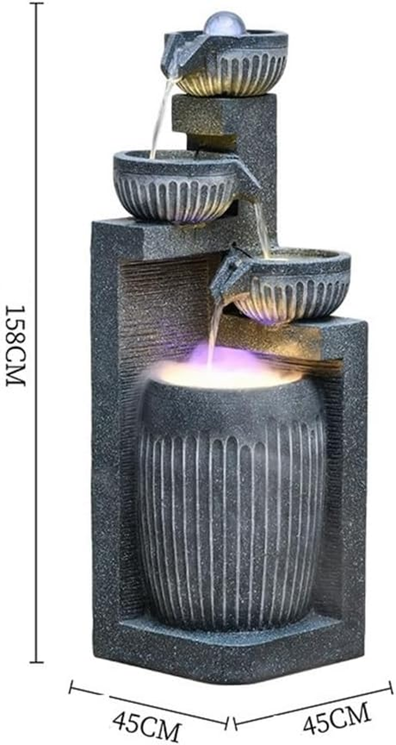 Outdoor Fountain Light Luxury Feng Shui Ball Water Ornaments Circulating Modern Simple Living Room Office Floor Fountain Decoration image number 2