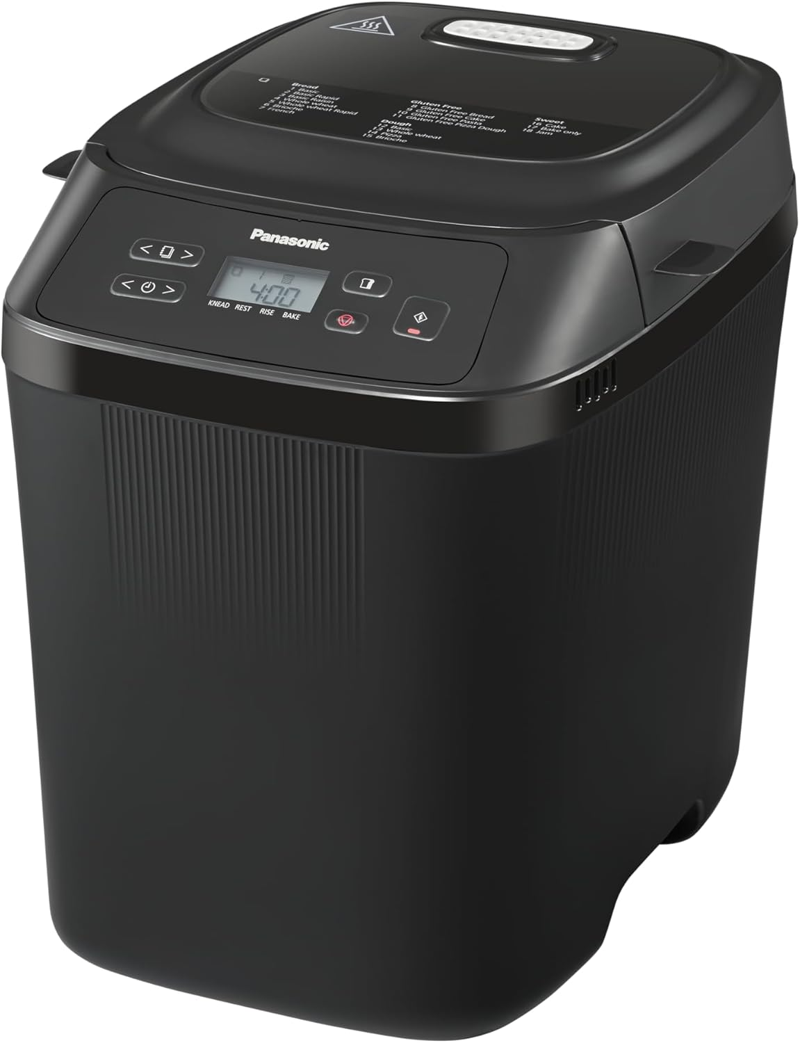 Panasonic Automatic Compact Bread Maker with Artisan-Style Kneading, Crust Control, 18 Programmes Including Gluten Free, Black (SD-PN100KST) image number 2