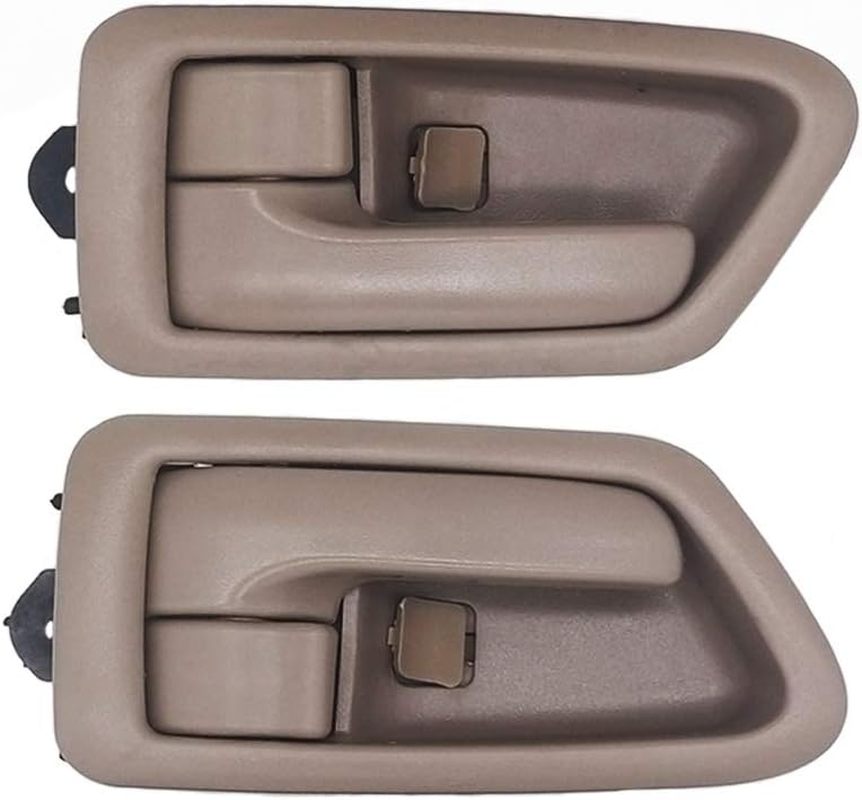 BOPART inside Interior Door Handle for 97-01 Toyota Camry, 1997 1998 1999 2000 2001 Camry Front Rear Driver & Passenger Side Inner Door Handle Automotive Replacement Parts (Beige/Tan)