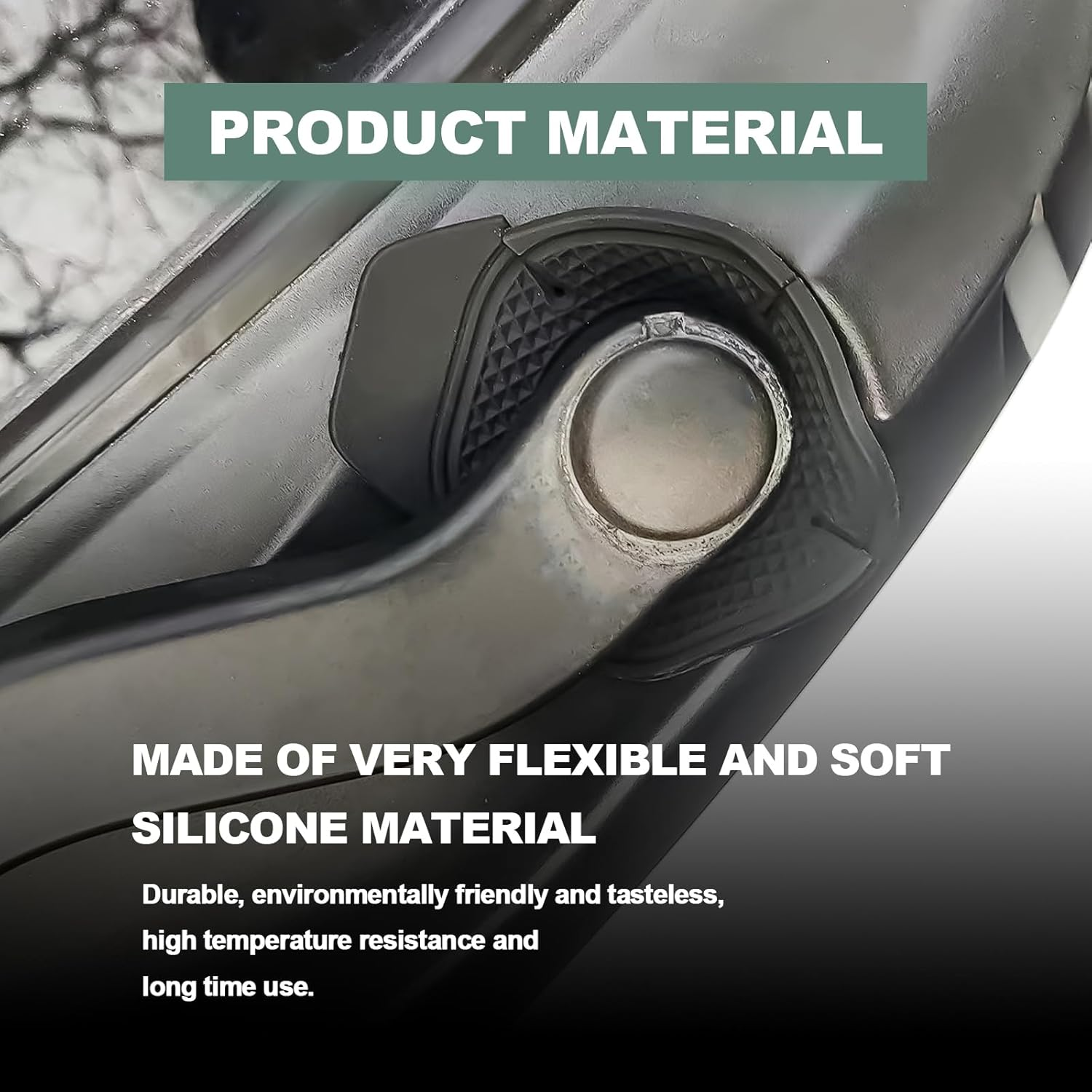 ZOKYUYS 2PCS Silicone Windshield Wiper Arm Hole Protector Cover,Front Wiper Protective Guards,Dust-Proof Wipers Arms Protector Cover,Wiper Dust Jacket Anti-Leaf Universal for Most Cars image number 5