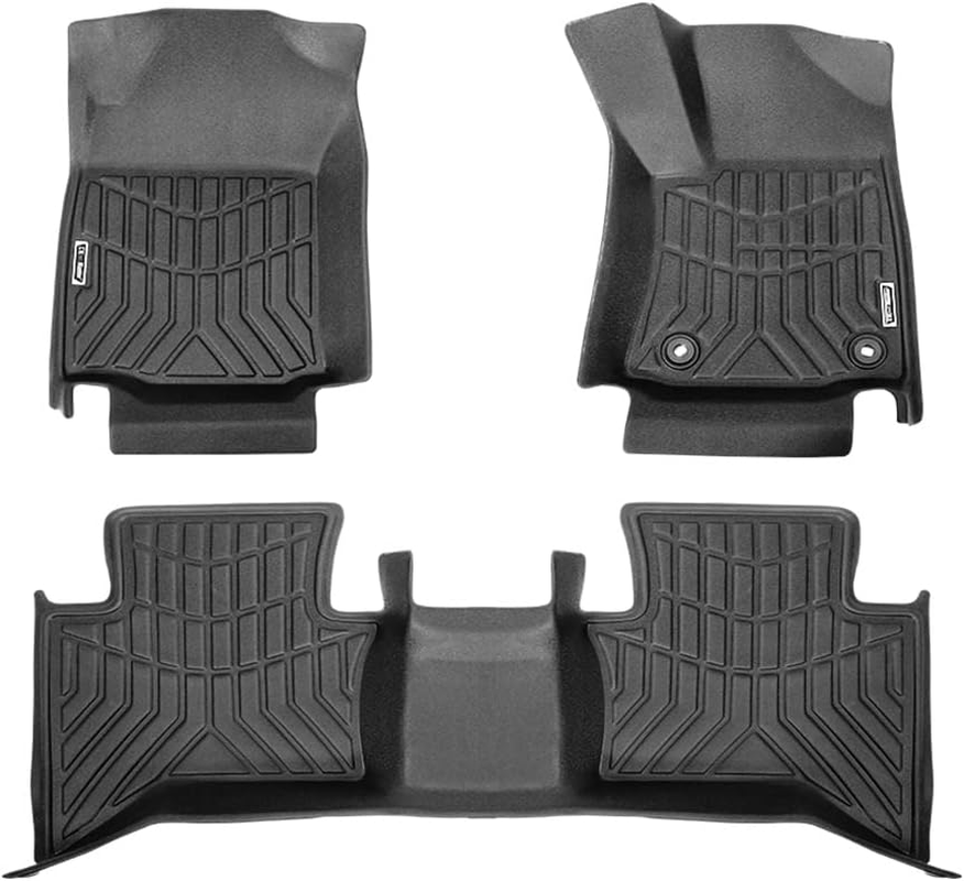 KIWI MASTER Car Floor Mat Fit for Hilux Dual Cab Auto 2016-ON - 3D TPE Anti-Slip Floor Mats Custom Fit Front & Rear Liner Waterproof, All Weather Protection image number 2