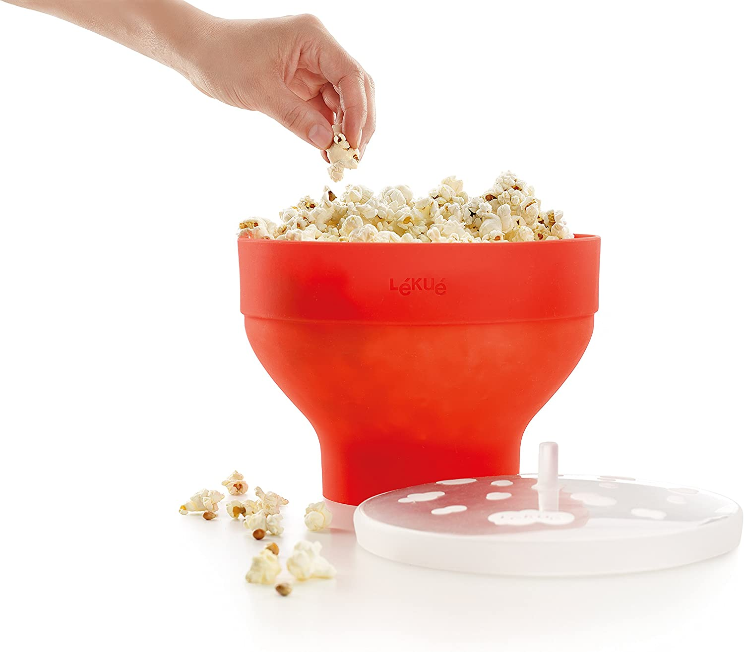L&eacute;ku&eacute; 0200226R10M017 - Popcorn Maker, 1-Piece Red image number 1