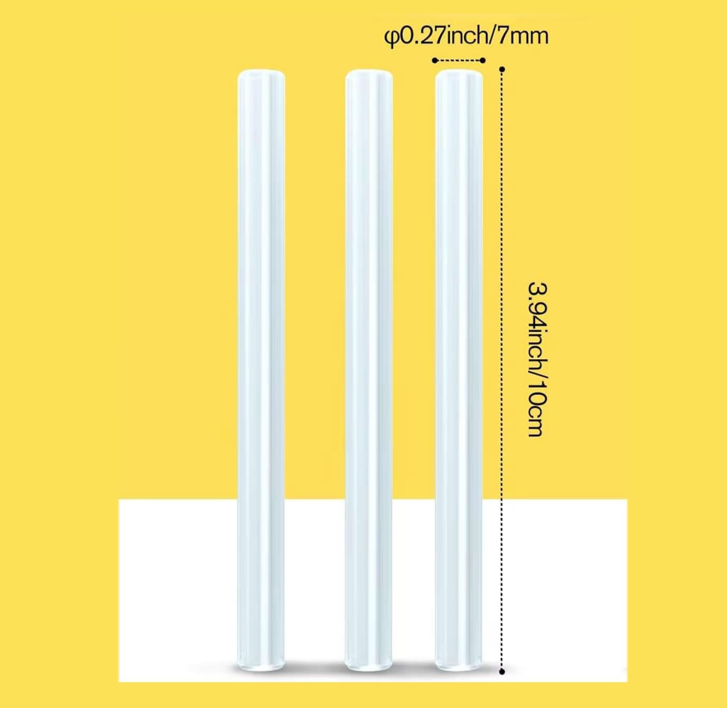 THJOPOKEEL 110 Hot Glue Gun Sticks Size 10.16 Cm Long X 0.72 Cm Diameter Clear Hot Melt Glue Sticks Suitable for Manual, DIY and Home Repairs image number 4