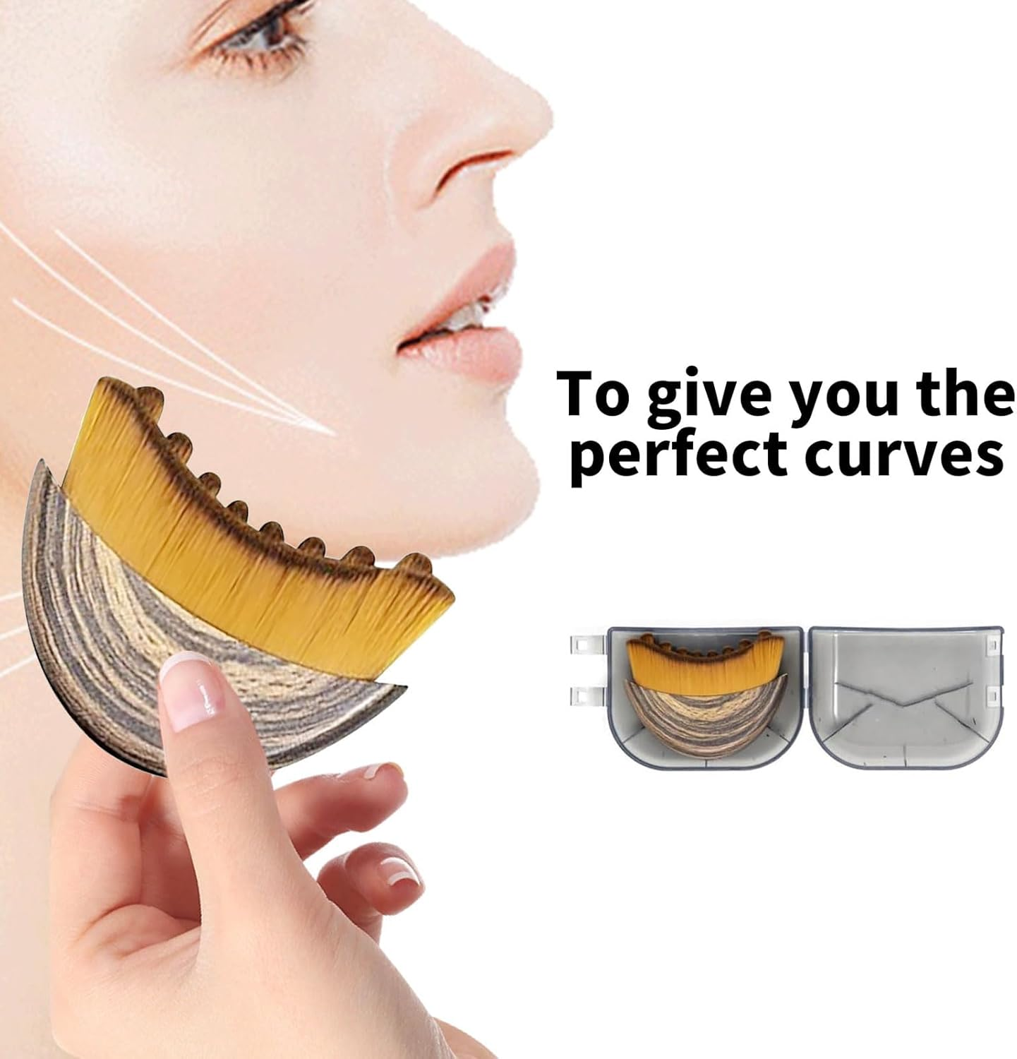 IKEEPVOX Lymphatic Contour Face Brush &ndash; Face Massager for Lymphatic Drainage & Contouring | Ergonomic Design for Precise Fit, Puffiness Relief & Fatigue Recovery (Bring Storage Case)​ image number 1