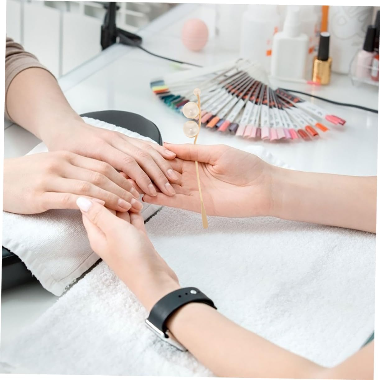 VINTORKY 2Pcs Nail Art Stirrer Epoxy Stir Sticks Mixing Spatula for Diy Nails Gel Sticks Rhinestone Picker Tool